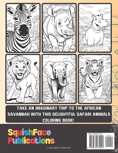 Safari Animals - Back