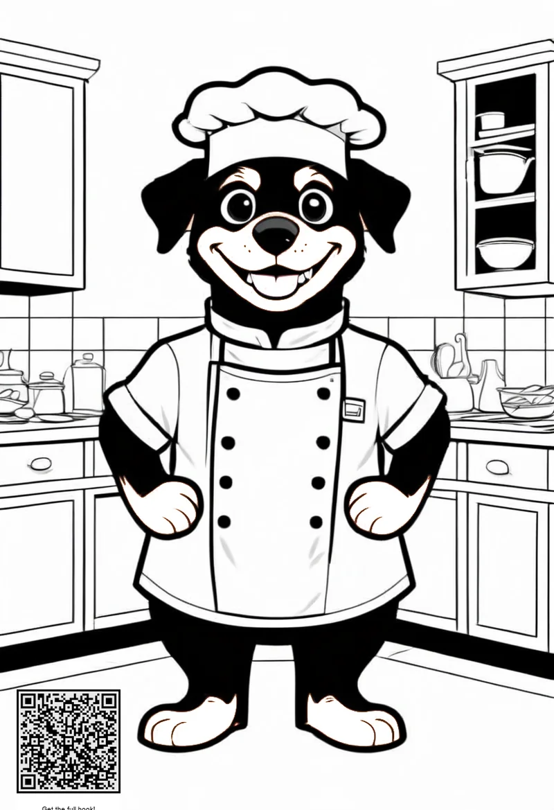 dogs dressed up in chef outfit