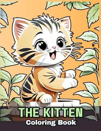 The Kitten Coloring Book Cover